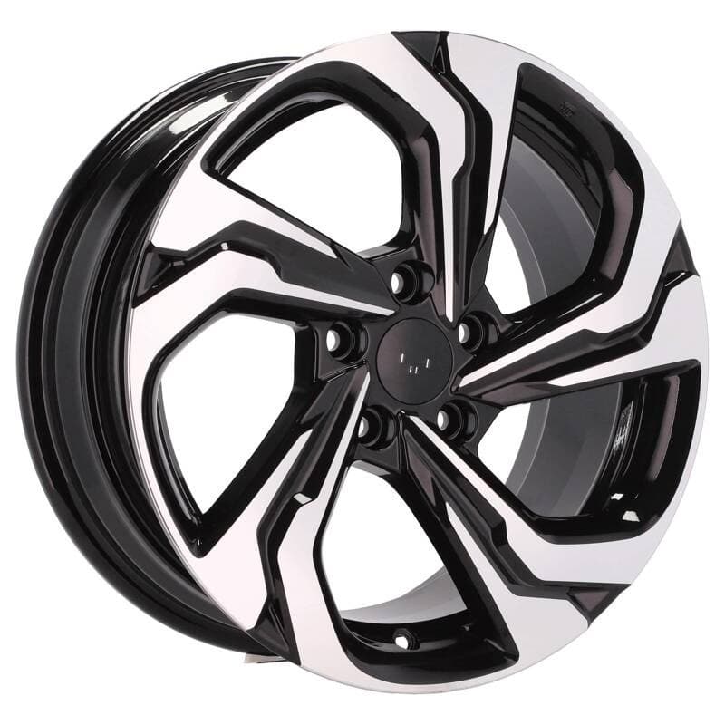 4 jantes 7.5 17 5x114.3 noir brillant