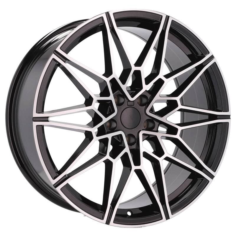4 jantes 8.5 20 5x112 noir brillant