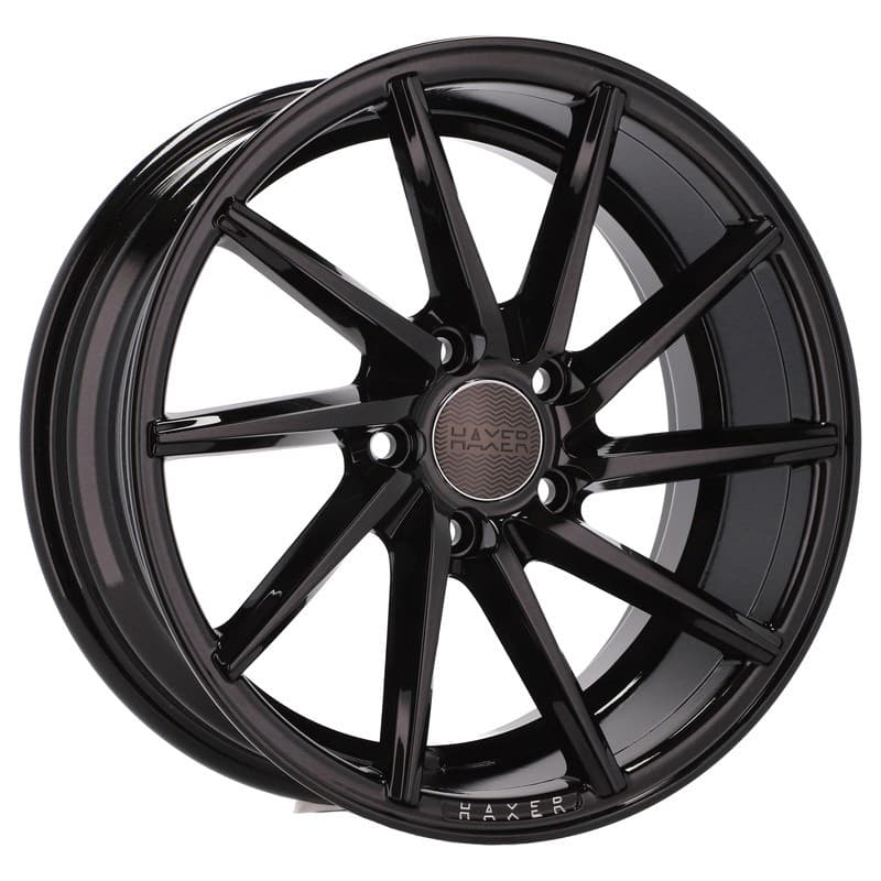 4 jantes 7.5 17 5x114.3 noir brillant