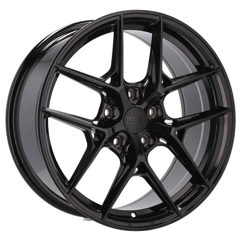 4 jantes 8.0 18 5x108 noir brillant
