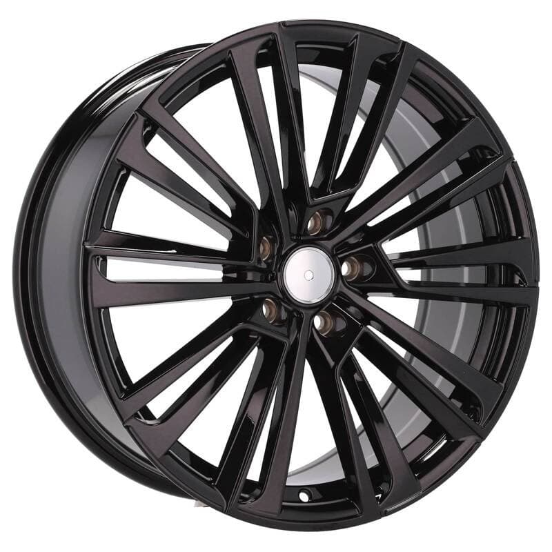 4 jantes 8.0 18 5x112 design skoda noir brillant