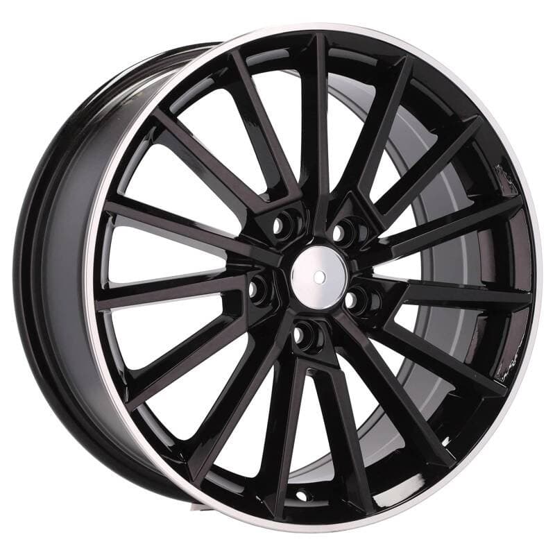 4 jantes 7.0 17 5x112 design skoda noir brillant