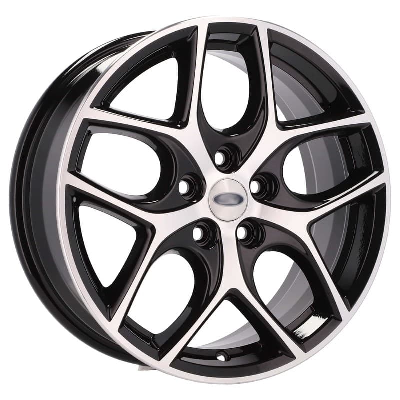 4 jantes 7.0 17 5x108 design ford noir brillant
