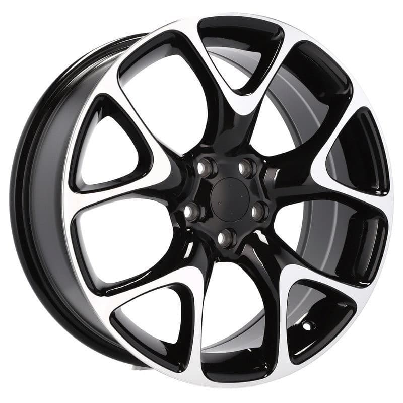 4 jantes 8.0 18 5x115 design opel noir brillant