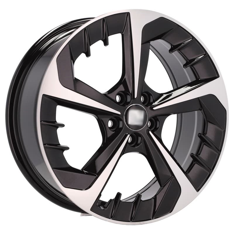 4 jantes 7.0 17 5x100 design seat noir brillant