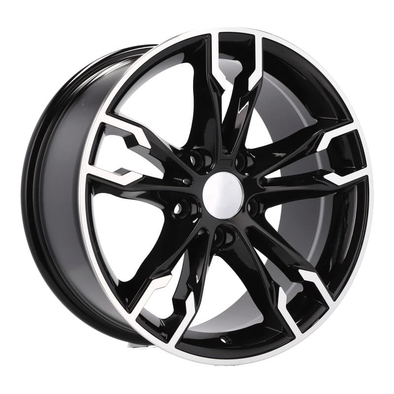 4 jantes 8.0 17 5x120 design bmw noir brillant