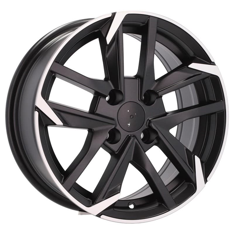 4 jantes 7.0 16 4x108 design peugeot noir mat