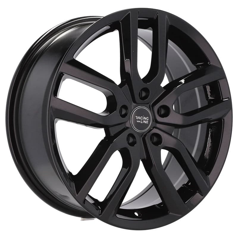 4 jantes 7.5 18 5x114.3 noir brillant