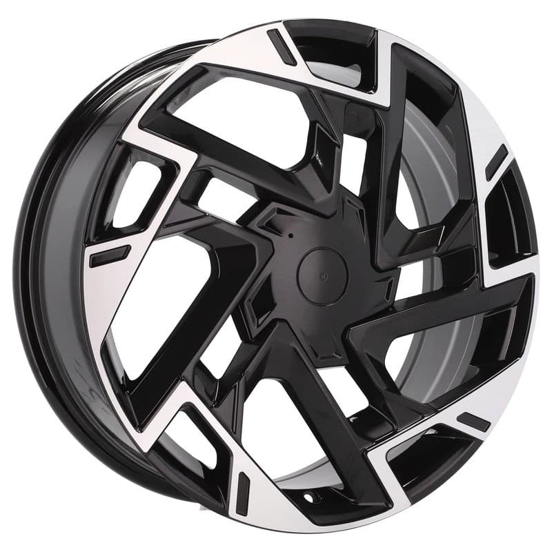 4 jantes 7.5 19 5x114.3 design kia noir brillant