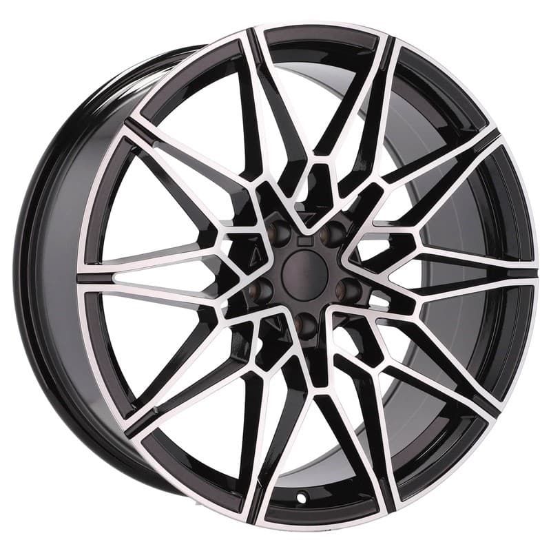 4 jantes 8.5 20 5x120 noir brillant
