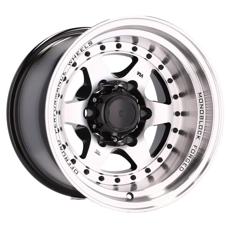 4 jantes 10.0 16 6x139.7 noir brillant