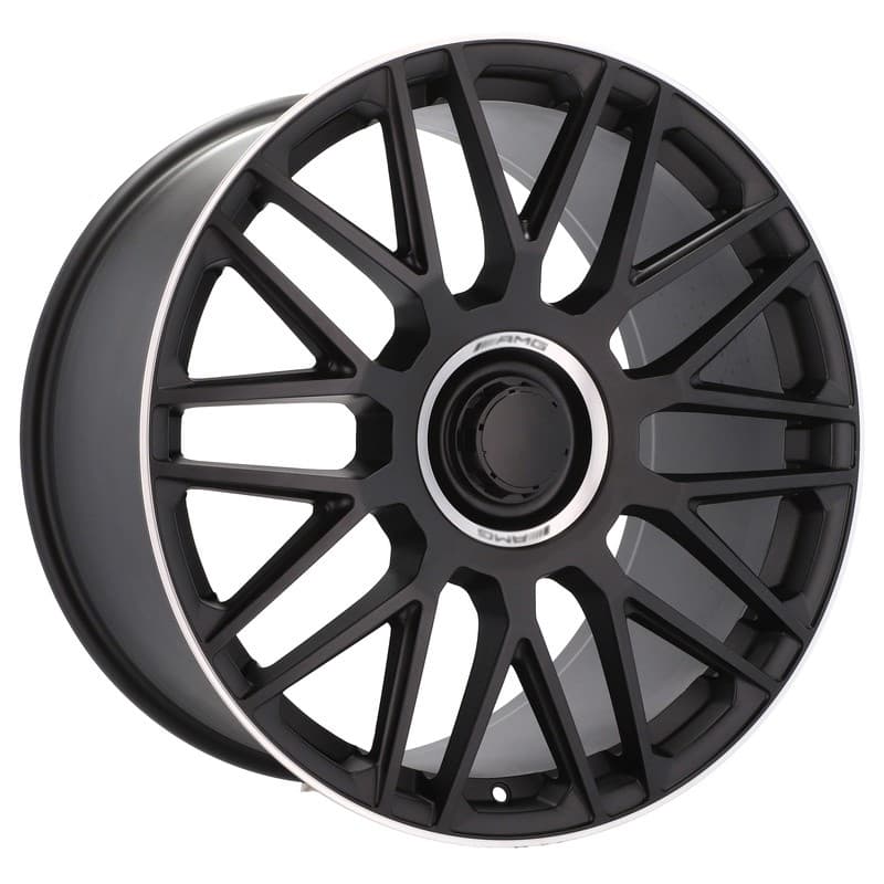 4 jantes 9.0 21 5x112 design mercedes noir mat