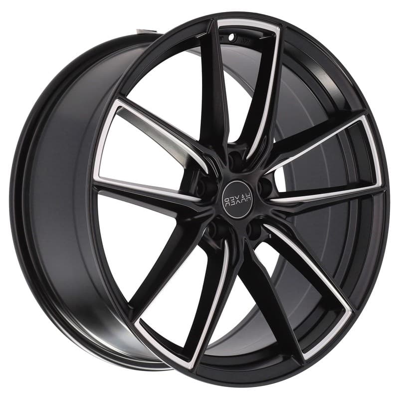 4 jantes 8.0 19 5x108 noir mat
