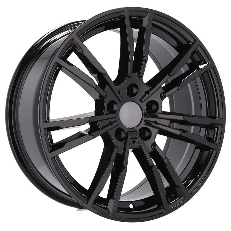 4 jantes 8.0 18 5x120 design bmw noir brillant
