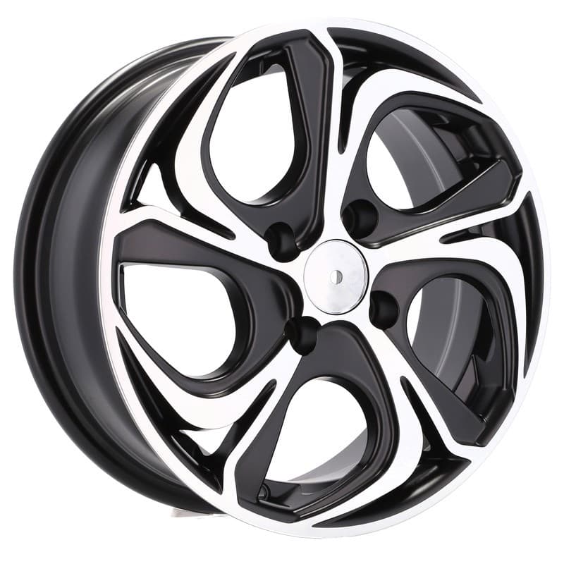 4 jantes 6.5 16 4x100 noir brillant