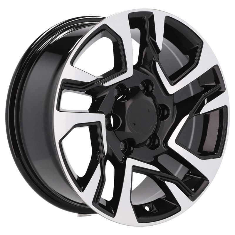 4 jantes 7.5 17 6x139.7 noir brillant