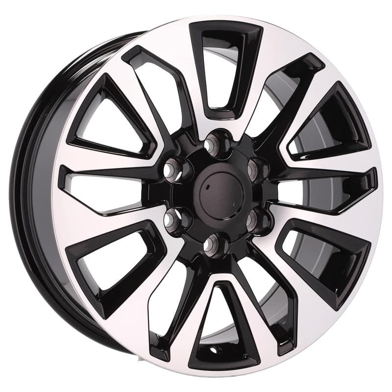 4 jantes 8.5 20 6x139.7 noir brillant