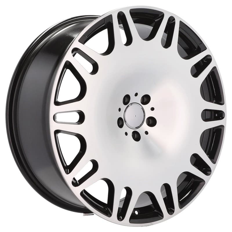 4 jantes 9.0 22 5x112 fluotournage noir brillant