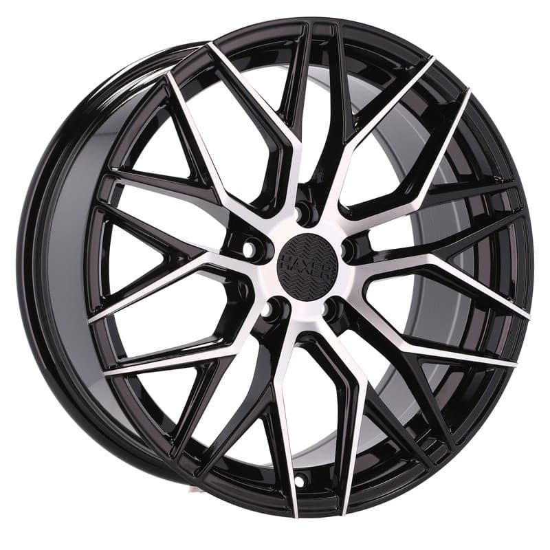 4 jantes 8.0 18 5x105 noir brillant