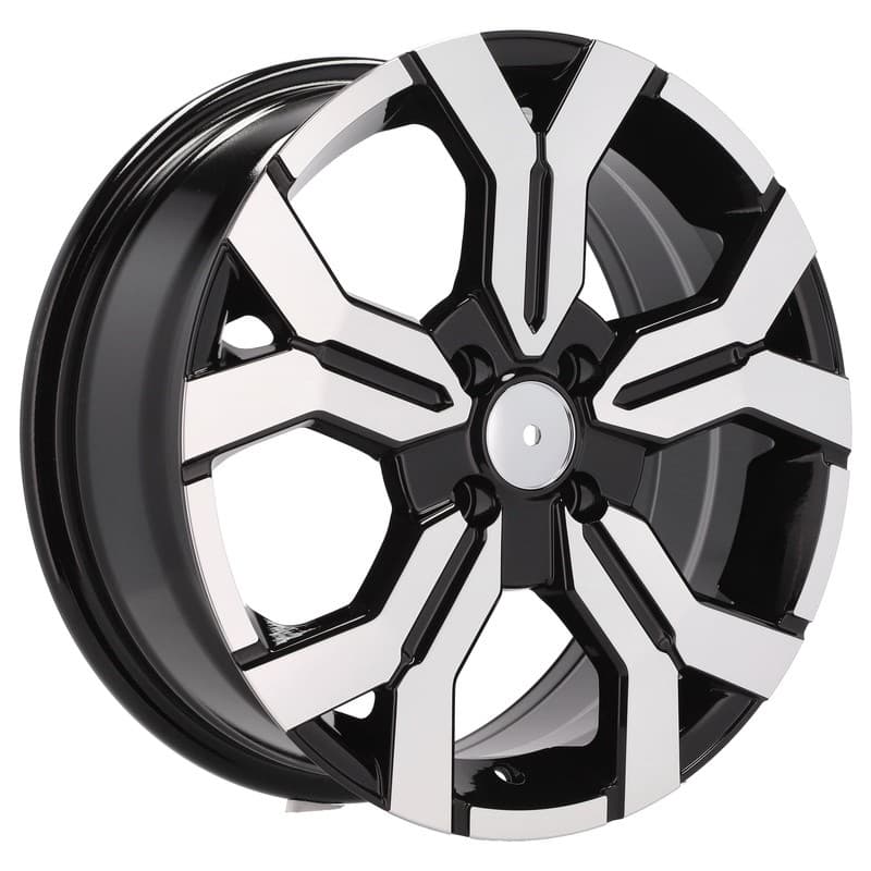 4 jantes 6.5 16 4x100 design dacia noir brillant