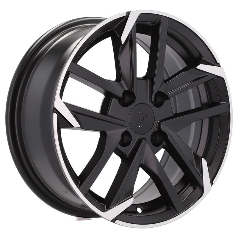 4 jantes 6.5 15 4x108 design peugeot noir mat