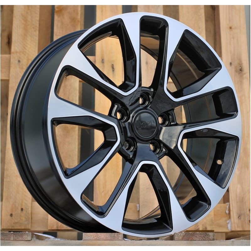 4 jantes 8.0 20 5x127 design jeep noir brillant