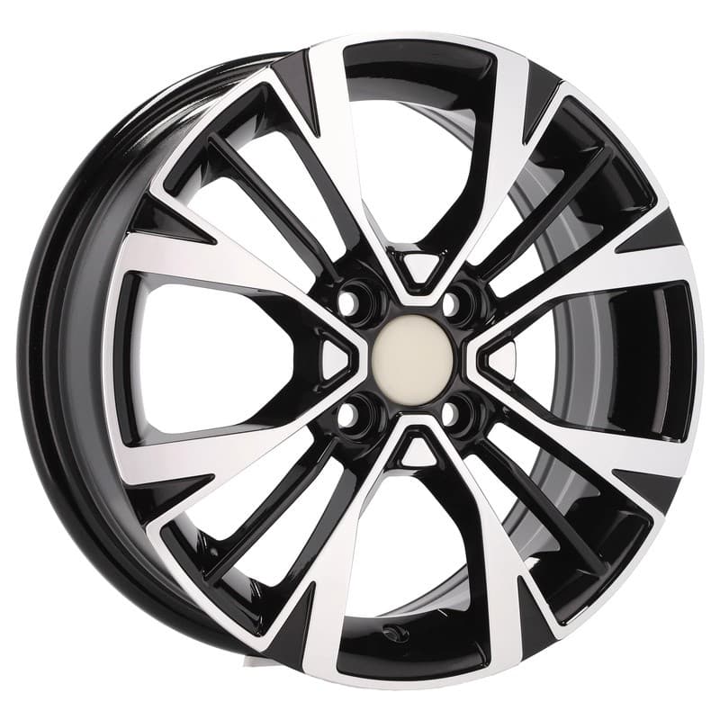 4 jantes 6.0 15 4x100 design kia noir brillant