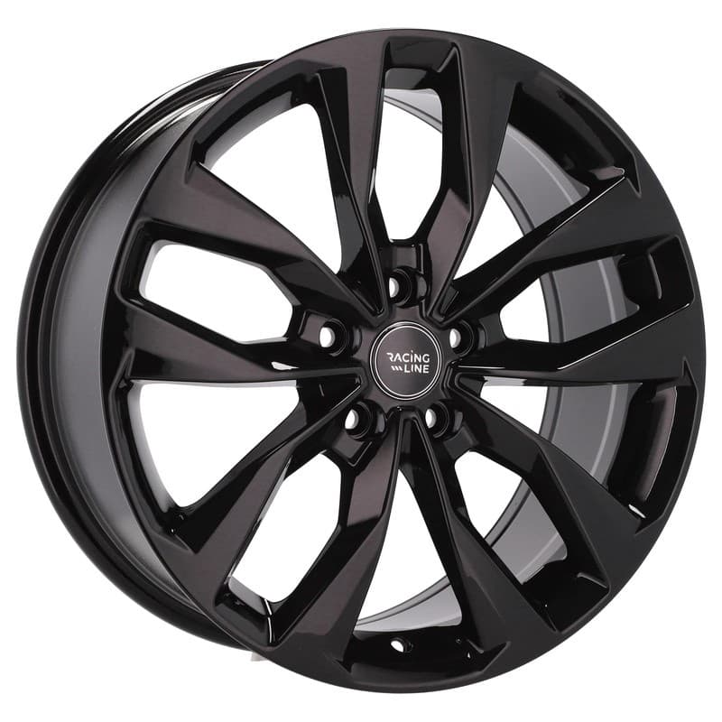 4 jantes 7.0 17 5x100 noir brillant