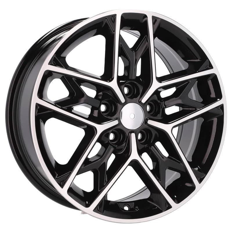 4 jantes 7.0 17 5x114.3 design kia noir brillant