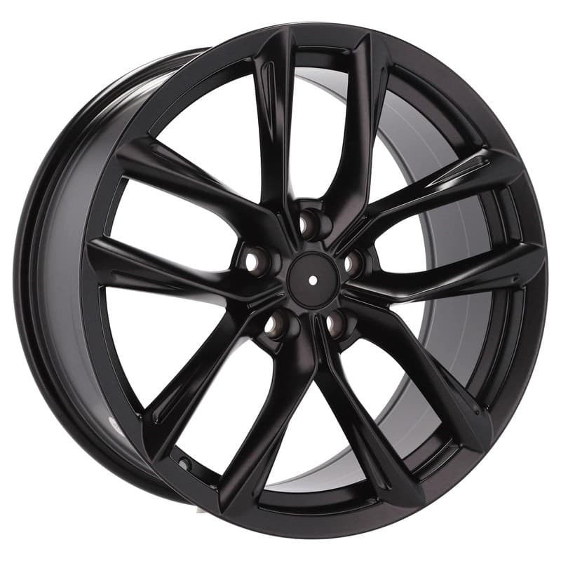 4 jantes 8.5 19 5x114.3 design tesla noir mat