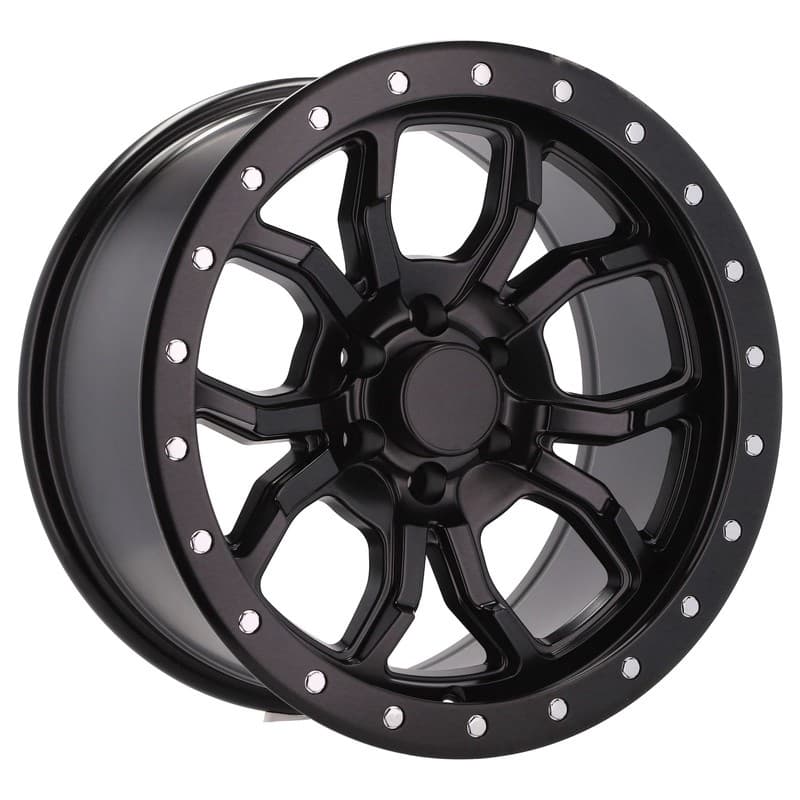4 jantes 9.0 17 6x114.3 noir mat