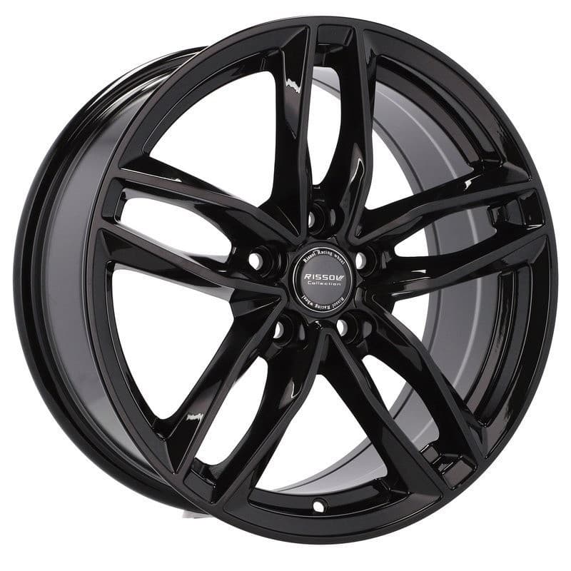4 jantes 8.5 19 5x112 design audi noir brillant
