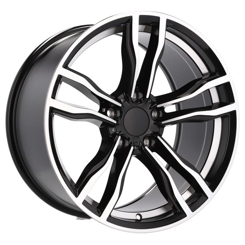 4 jantes 9.0 19 5x120 design bmw noir brillant