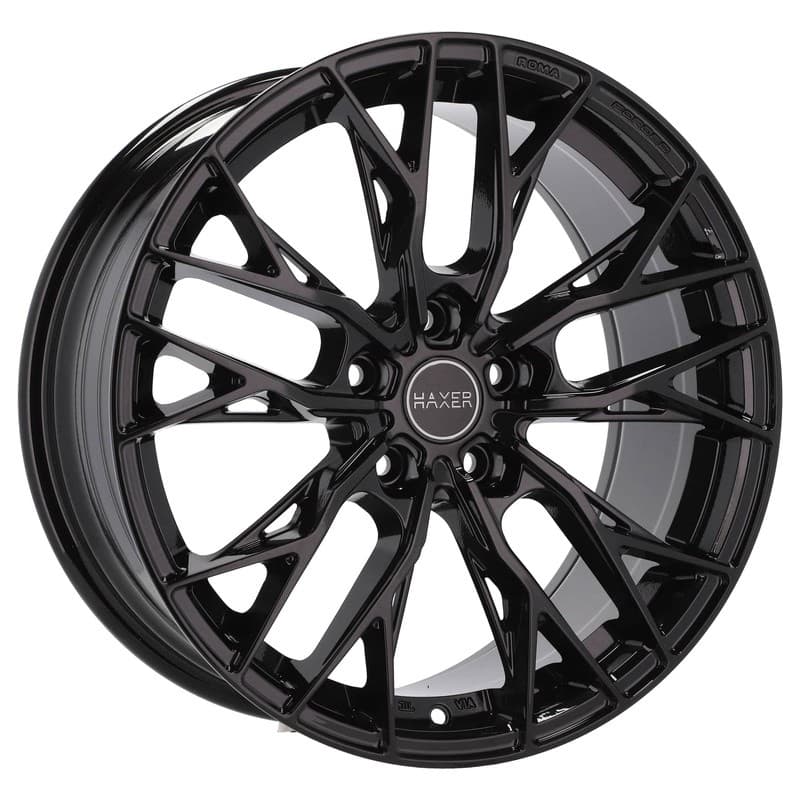 4 jantes 8.5 20 5x112 noir brillant