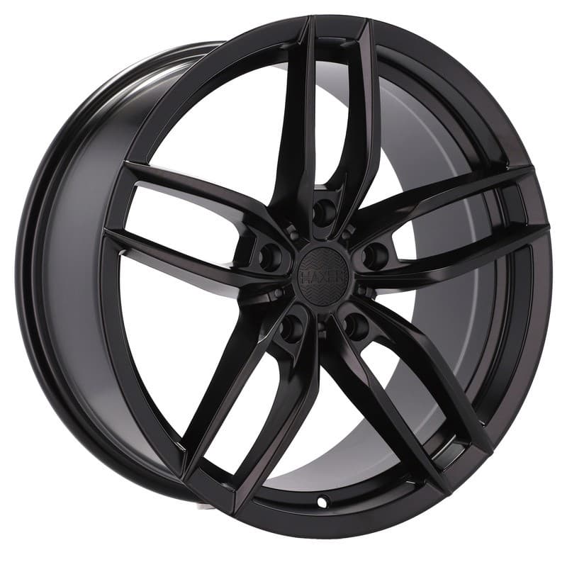 4 jantes 8.5 19 5x130 noir mat