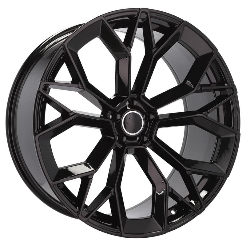 4 jantes 10.5 23 5x112 design audi noir brillant