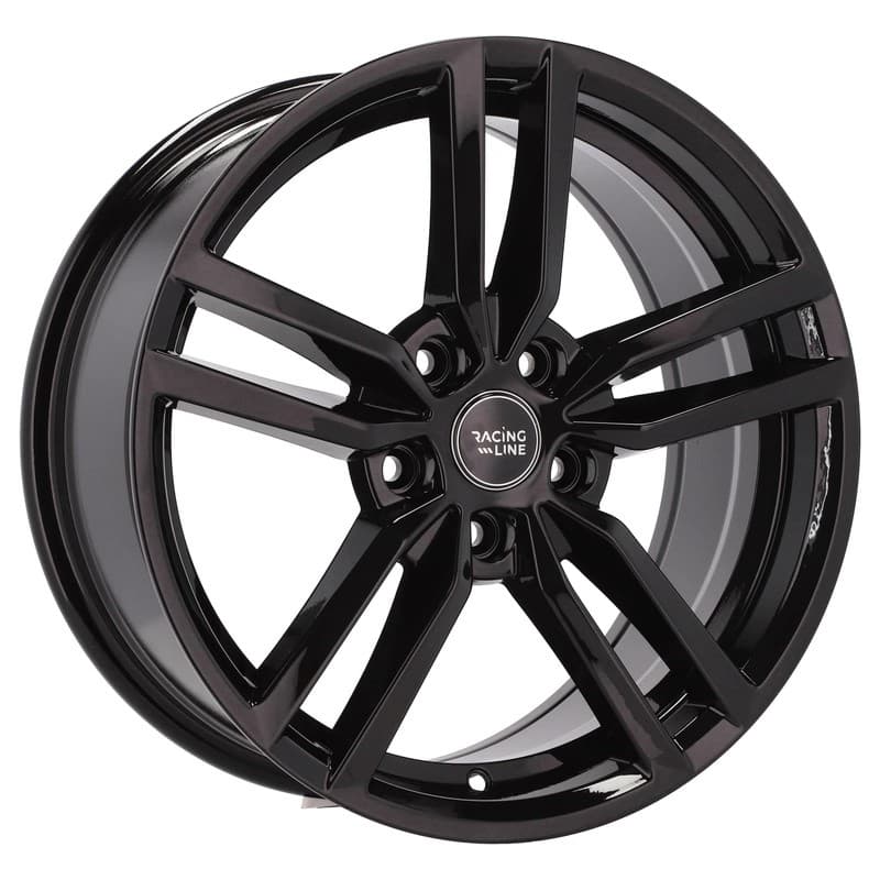 4 jantes 7.5 17 5x120 noir brillant