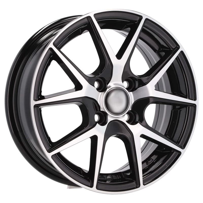 4 jantes 5.5 14 4x100 noir brillant
