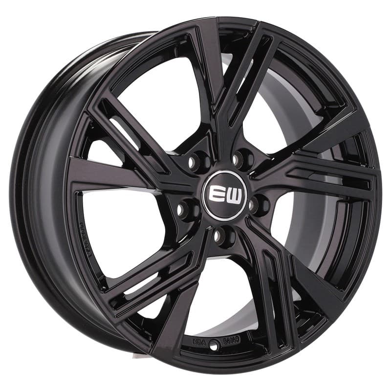 4 jantes 7.5 17 5x112 noir brillant
