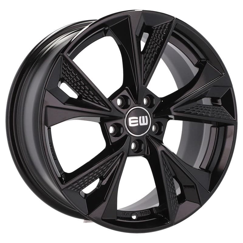 4 jantes 8.0 18 5x112 noir brillant