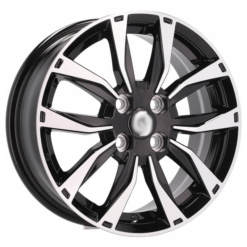 4 jantes 6.0 15 4x100 noir brillant
