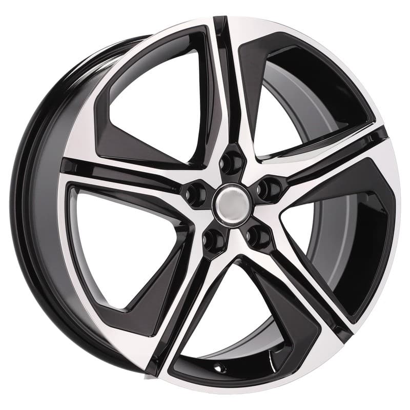 4 jantes 7.5 18 5x112 design seat noir brillant