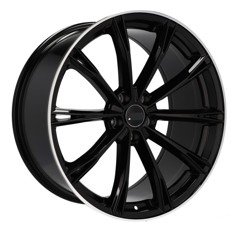 4 jantes 8.5 19 5x112 design audi noir brillant