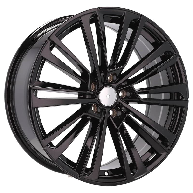 4 jantes 8.0 19 5x112 design skoda noir brillant