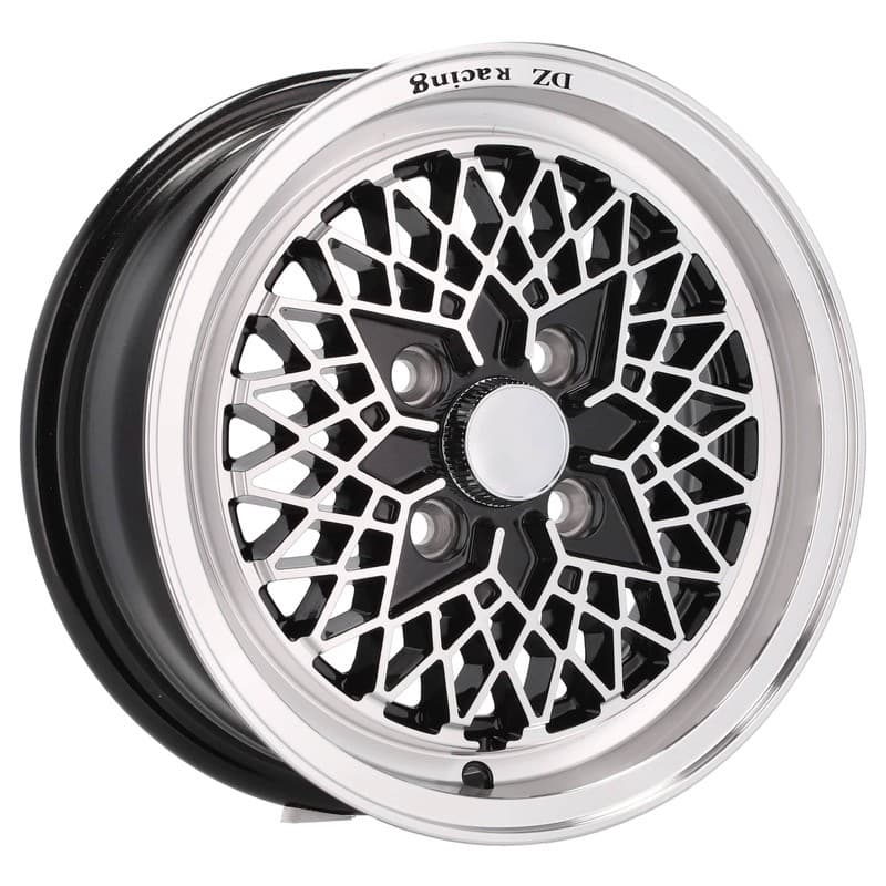 4 jantes 5.5 13 4x100 noir brillant