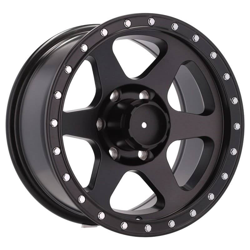 4 jantes 8.0 16 6x139.7 noir mat