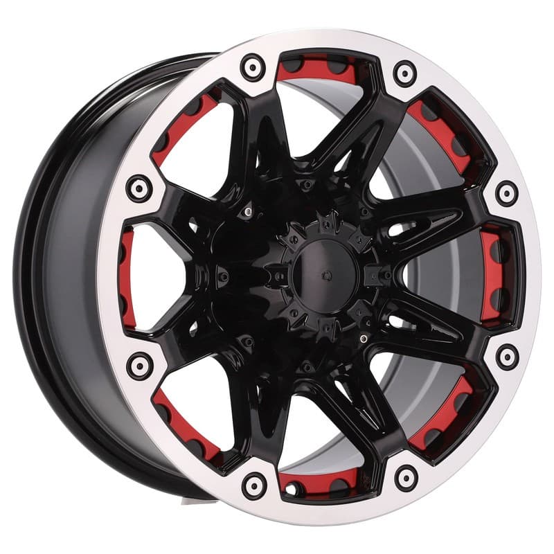 4 jantes 8.0 16 6x139.7 noir mat