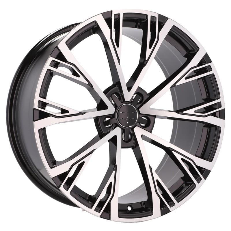 4 jantes 9.5 22 5x112 design audi noir brillant