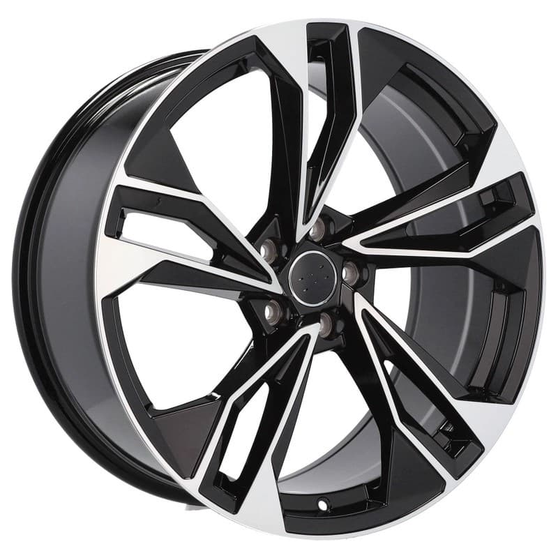 4 jantes 8.0 18 5x112 design audi noir brillant