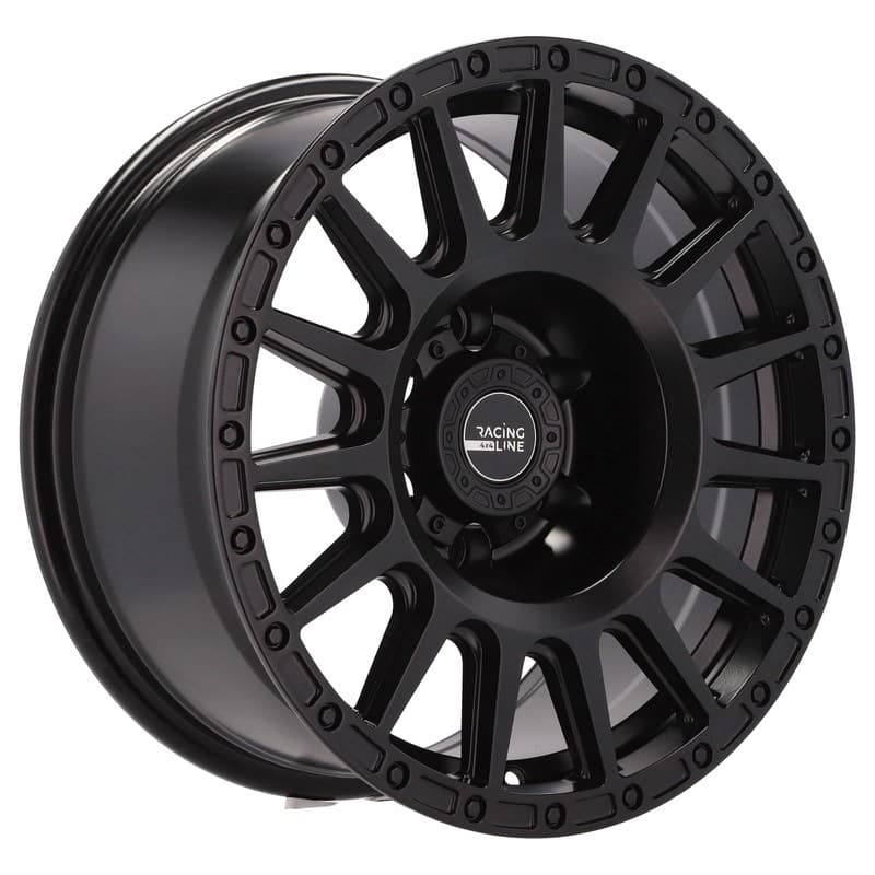 4 jantes 8.0 17 6x139.7 noir mat